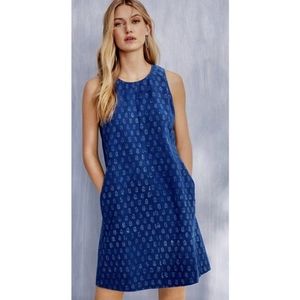 Eileen Fisher NWT Organic Cotton Denim Dress with pockets - XL